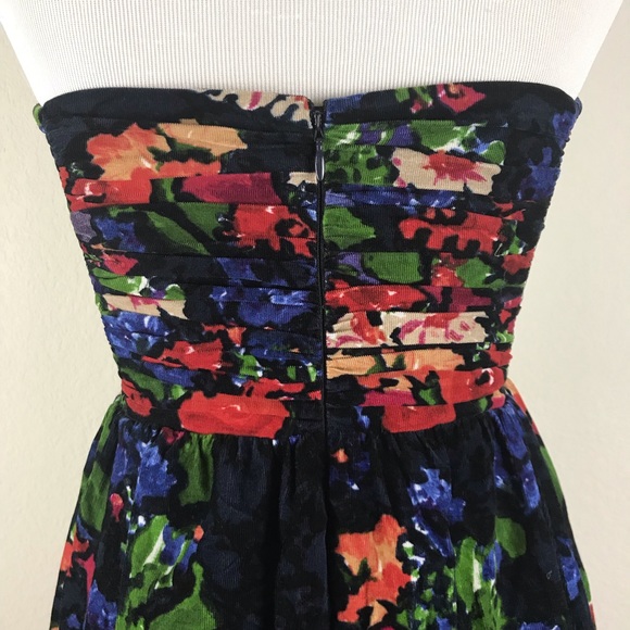 Anthro HD in Paris Paca Dress Floral Smocked 2 - Picture 6 of 7